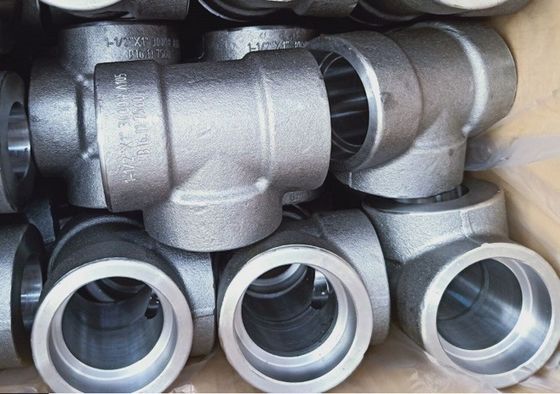 ASME B16.11 A105 팔꿈치 3000 Lbs 소켓 융착은 단조강 맞춤에 실을 뀄습니다