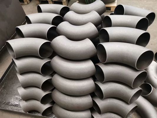 품질  JIS 2311 SGP Carbon Steel Elbow Seamless Welded Pipe Fittings 45 90 180 Degree 공장