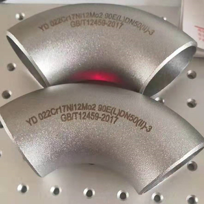 냉동 및 뜨거운 다이프 가루화 파이프 부착 Asme B16.9 Wp316l 45 90 180도 팔꿈치