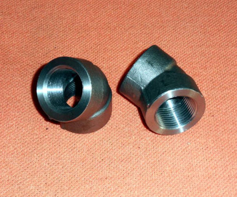 고압 안출된 맞춤 ASME B16.11 ASTM A105 팔꿈치 캡 Tee 3000LB 2000LB