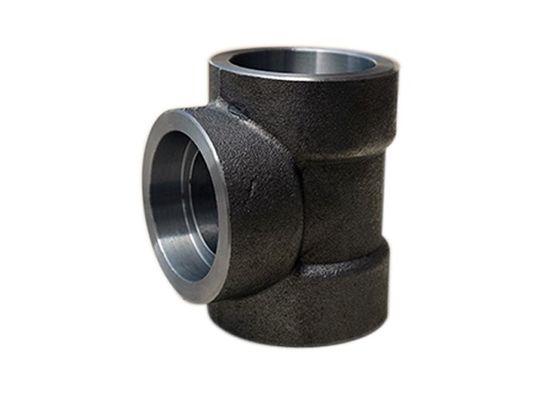 3000LB 2000LB 나선부 SW 맞춤 ASME B16.11 ASTM A105 팔꿈치 캡 Tee