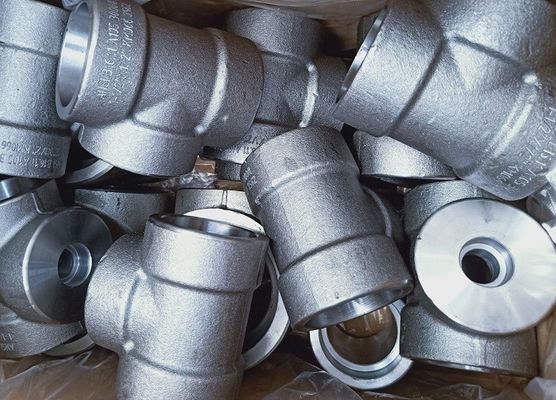 ASME B16.11 A105 팔꿈치 3000 Lbs 소켓 융착은 단조강 맞춤에 실을 뀄습니다