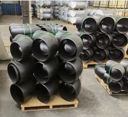 ASME B16.9 엉덩이는 관 이음쇠 SCH10 SCH20 STD SCH40 SCH80 검은 사람을 밀치고 나가는 힘을 용접했습니다