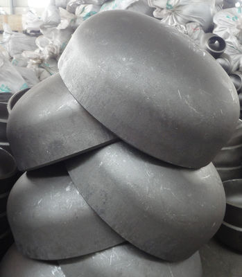 검은 페인트 ASME B16.9에 적합하는 STD SCH40 SCH80 SCH160 맞대기 단접 모자